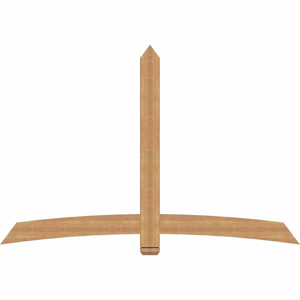 Ekena Millwork Bellingham Timber Gable Bracket, Western Red Cedar, 84"W x 56"H x 1 1/2"D x 5 1/2"F, 16/12 Pitch GBW084X56X0206BEL00SWR - main